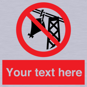 Custom prohibition do not fly kites near overhead electrical power lines